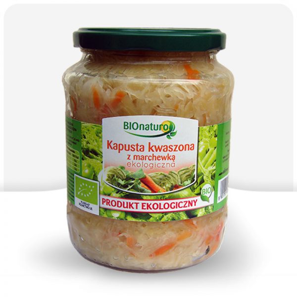 Kapusta kwaszona z marchewką ekologiczna 680g