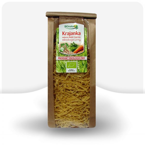 Krajanka makaron wiejski 2 jajeczny ekologiczny 250g