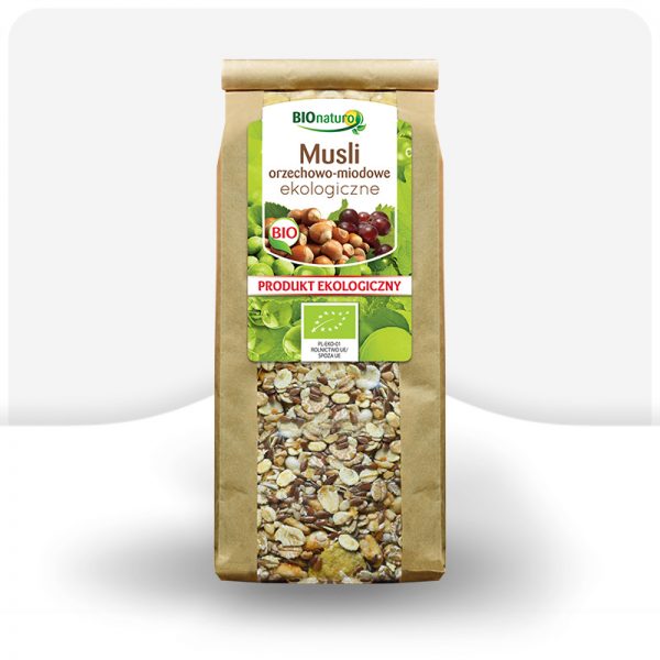 Musli orzechowo-miodowe ekologiczne 300g