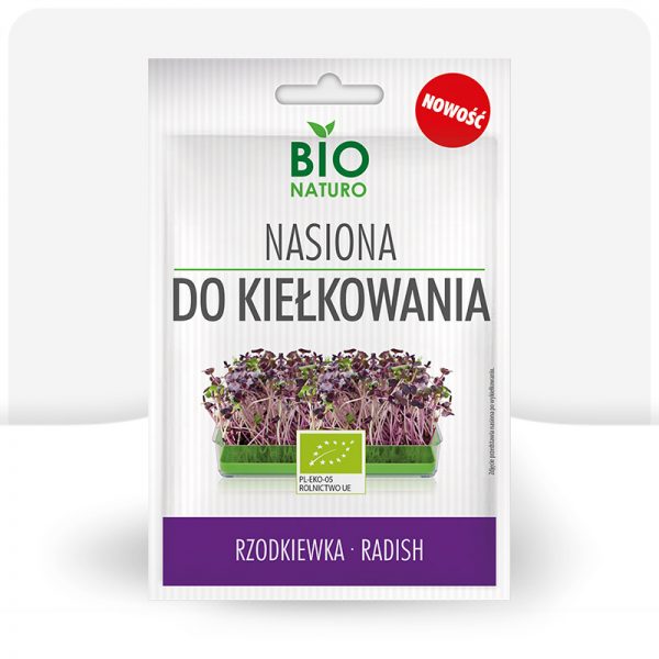 Nasiona do kiełkowania Rzodkiewka BIO 25g