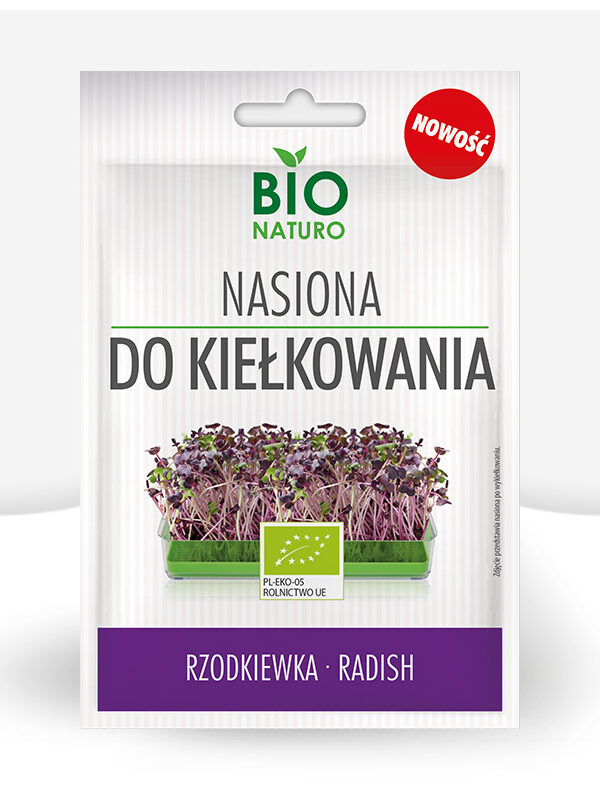 Nasiona do kiełkowania Rzodkiewka BIO 25g