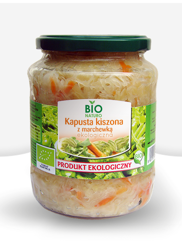 Kapusta kiszona z marchewką ekologiczna Bio Naturo