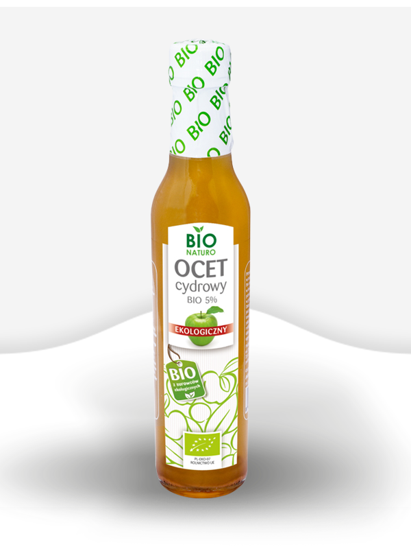 Ocet Jabłkowy 5% Klarowany 500ml - Produkt Ekologiczny - PolBioEco