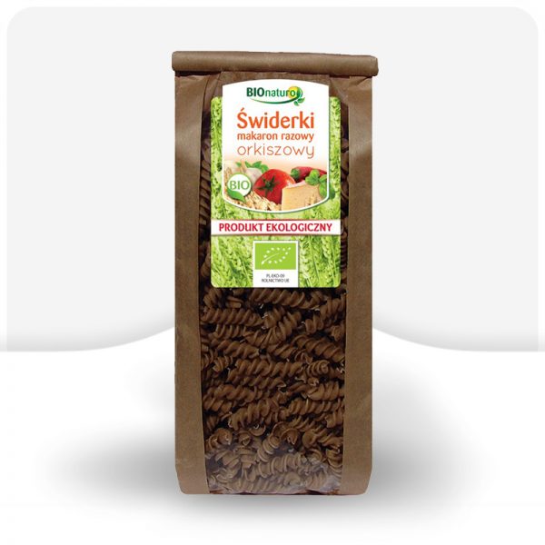 Świderki makaron orkiszowy razowy ekologiczny 350g