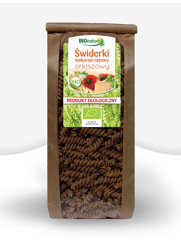 Świderki makaron orkiszowy razowy ekologiczny 350g