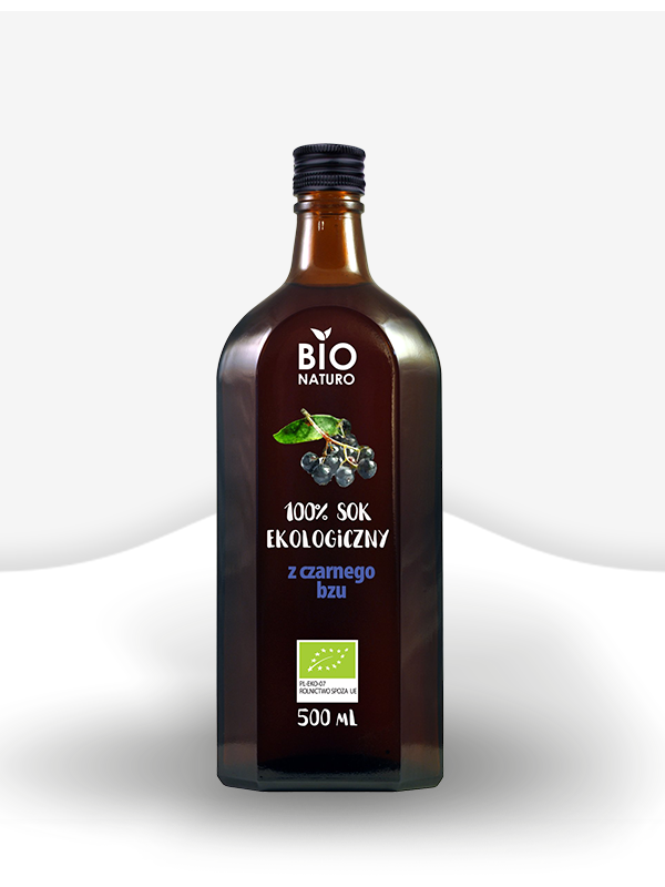 Sok ekologiczny z czarnego bzu 100% Bio Naturo