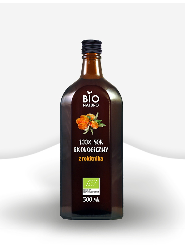 Sok ekologiczny z rokitnika 100% Bio Naturo